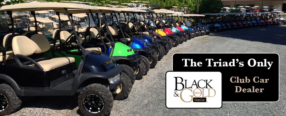 Financing available on all new and used Club Car golf cars!