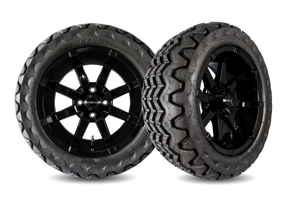 14" Aerion Gloss Black Wheel with Kraken® Tires