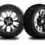 14" Nokken Wheel with Chrome Inserts with Kraken Tires